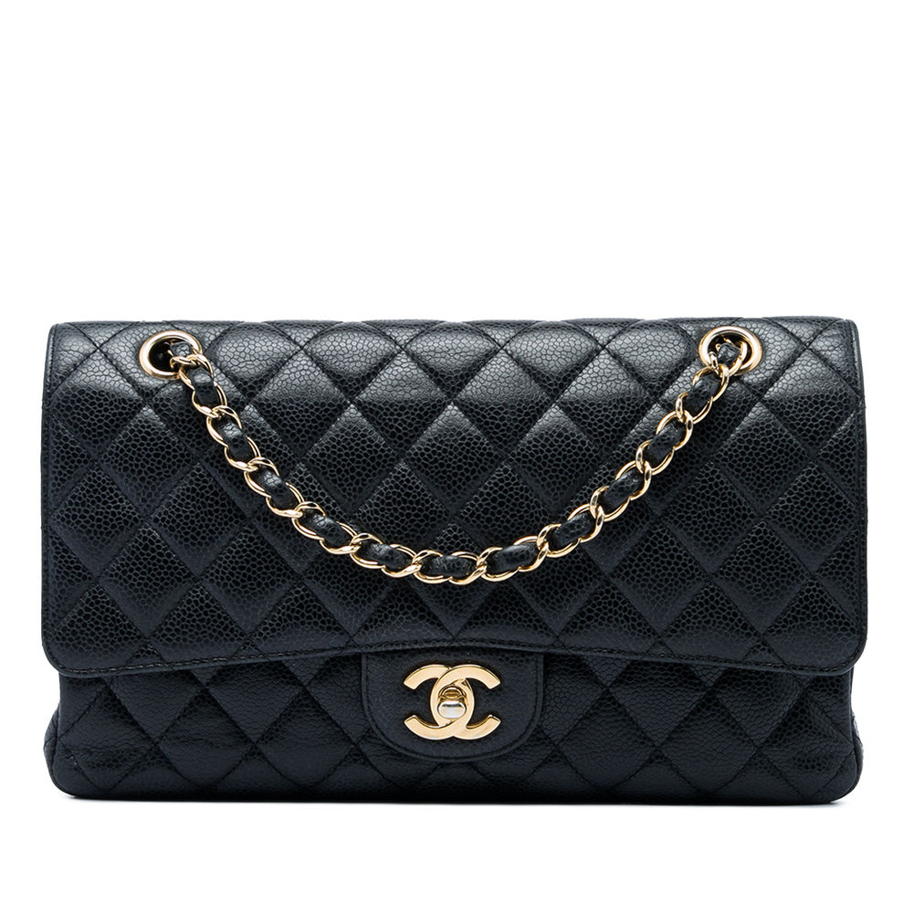 Pre-Loved Chanel Medium Classic Caviar Double Flap